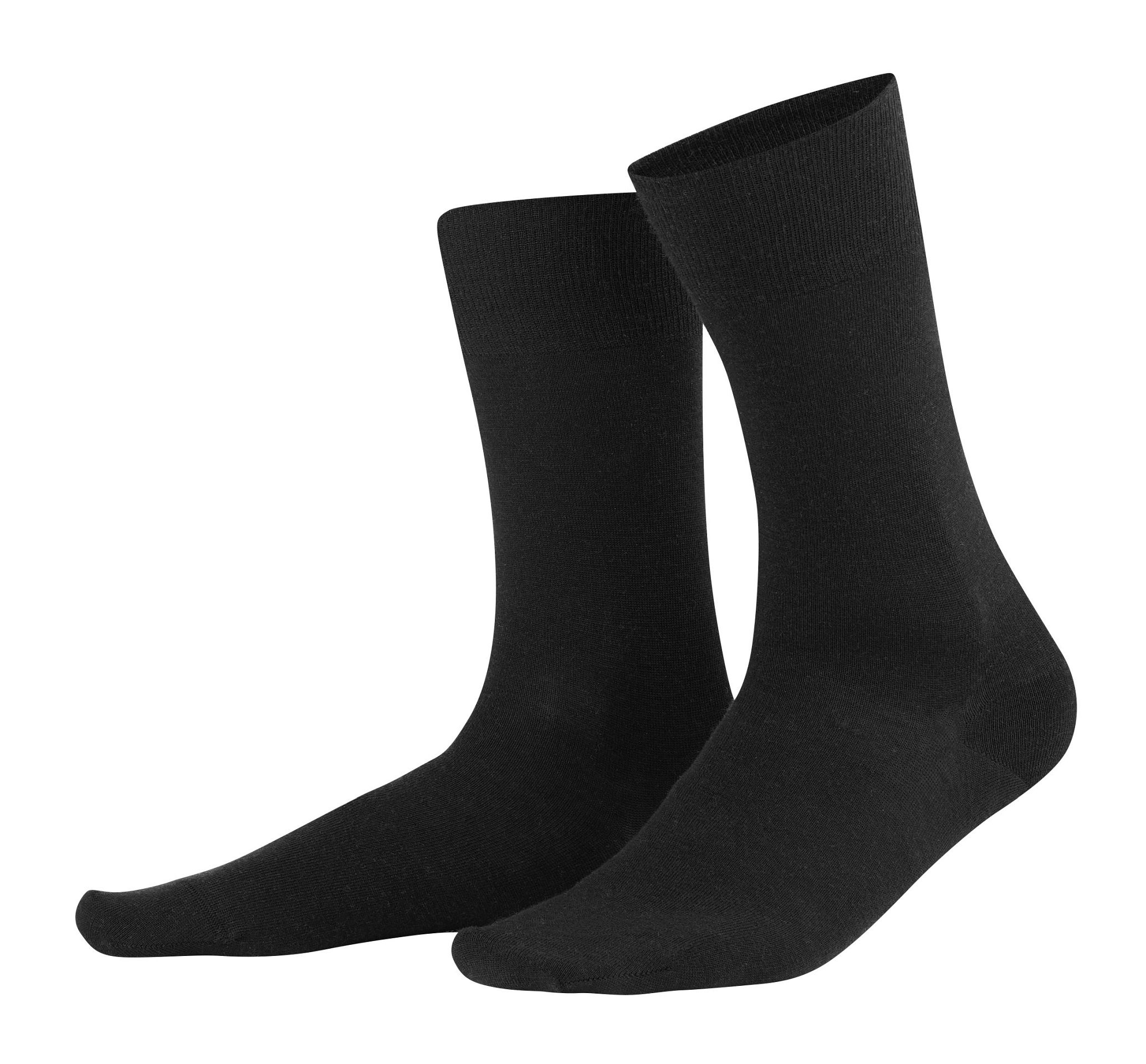 Herren Business Socken aus Bio Wolle und Bio Baumwolle schwarz