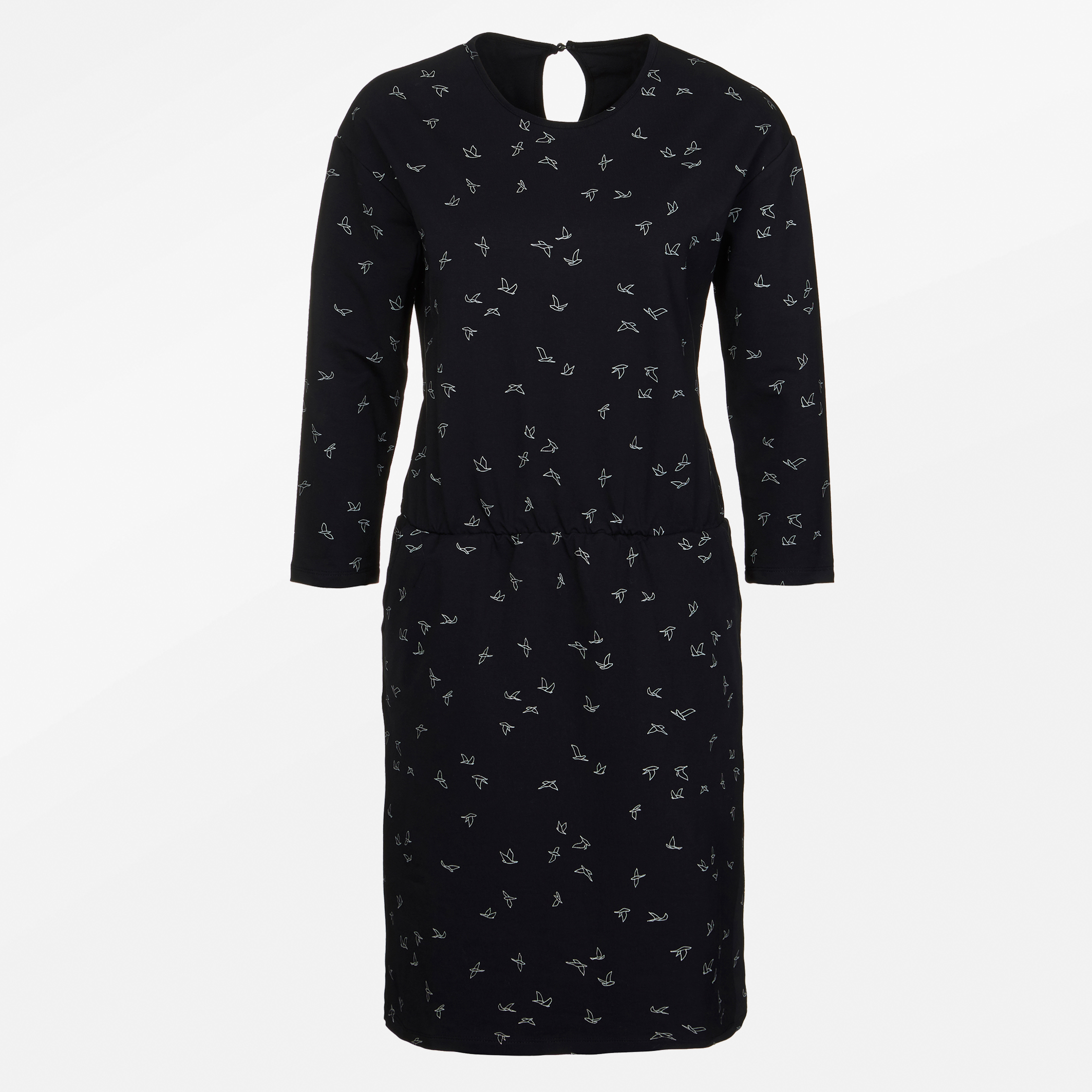 Kleid aus Bio Baumwolle mit Animal Free Birds Print