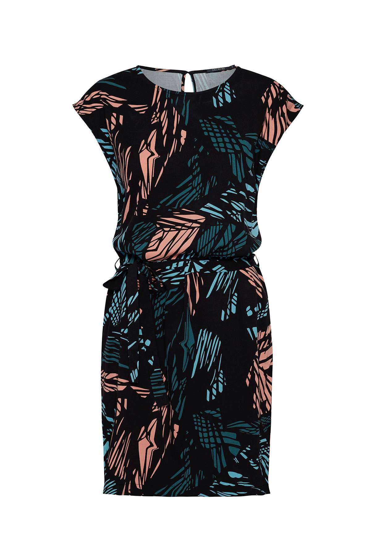 Greenbomb Sommer Kleid Black Palm