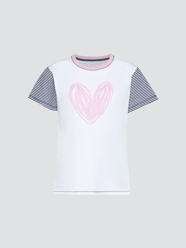 Fairtrade Schlafshirt Kurzarm Damen