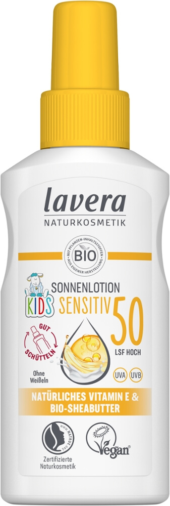 Lavera sensitiv Sonnencreme Kids LSF 50 – Baby & Kinder