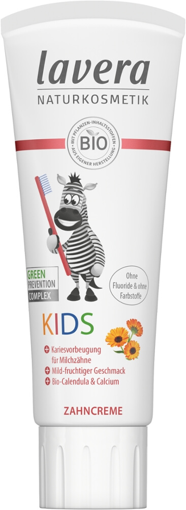 Lavera Kinderzahnpasta - Kids Zahncreme – Zahngel ohne Fluorid