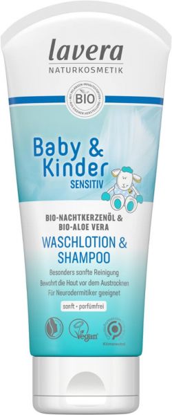 Lavera Waschlotion und Shampoo Baby &amp; Kinder Sensitiv